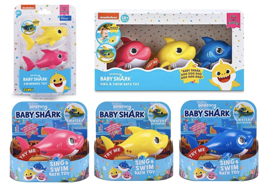 Kids' Baby Shark bath toys recalled over risk of cuts, impalement