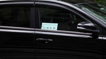An Uber vehicle in Manhattan