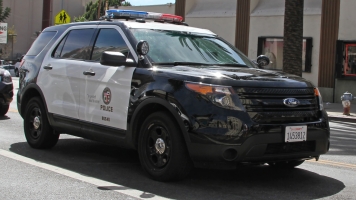 A Los Angeles police car