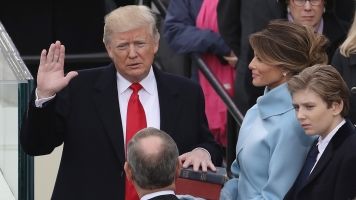 President Donald Trump takes the Oath of Office