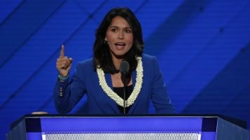 Rep. Tulsi Gabbard on the second day of the Democratic National Convention.
