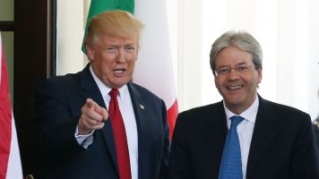 President Trump and Italian Prime Minister Paolo Gentiloni