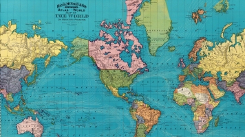 A Mercator projection map from 1897