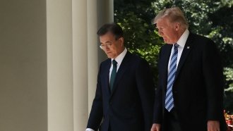 Trump Talks Trade, North Korea With South Korea's President