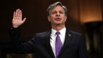FBI director nominee Christopher Wray is sworn in during his confirmation hearing