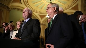 Sens. John McCain and Mitch McConnell