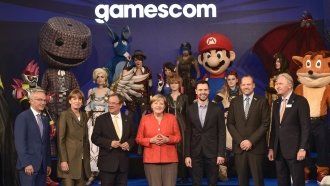 Angela Merkel Opens Bilateral Talks With Mario At Gaming Convention