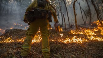 Northern California Firefighters Catch A Break As Winds Ease Up