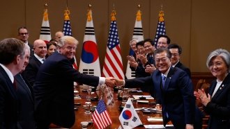You Can Probably Guess What Trump Talked About In South Korea
