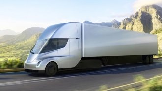 Concept image for Tesla's semi