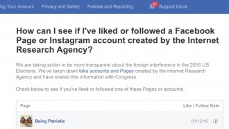 Facebook Will Soon Show You If You Fell For Any Russia-Linked Pages