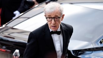 Woody Allen attends gala.