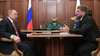 Russian President Vladimir Putin and Chechen Leader Ramzan Kadyrov.