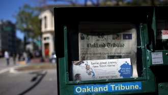 Final print of the Oakland Tribune