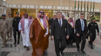 U.S. Secretary of State Mike Pompeo in Saudi Arabia