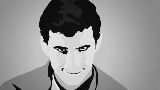 Graphic of Norman Bates from "Psycho"