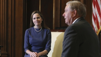 Supreme Court Nominee Amy Coney Barrett Meets With Judiciary Committee Chairman Lindsey Graham