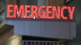 Photo of a hospital emergency sign