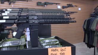 guns at a gun store in Missouri
