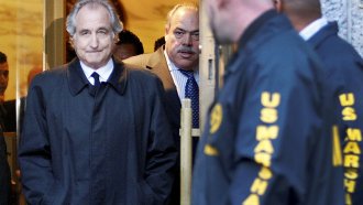 Bernie Madoff at a bail hearing