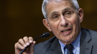 Dr. Anthony Fauci, director of the National Institute of Allergy and Infectious Diseases, speaks during hearing