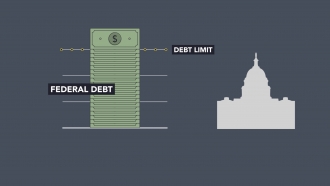 Graphic of federal debt.