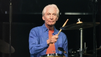 Rolling Stones drummer Charlie Watts.