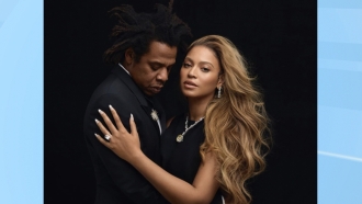Shawn Carter, left, and Beyoncé Knowles-Carter, right