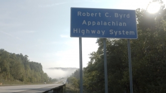 Sign for the Appalachian Highway System