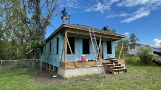 A home built by Habitat for Humanity