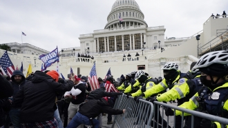 Rioters at the U.S. Capitol.
