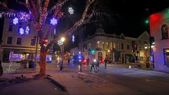 Scene of deadly Christmas Parade in Waukesha, Wisconsin.