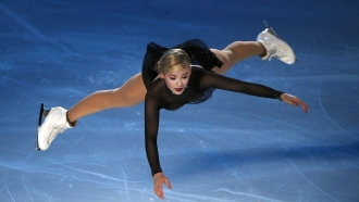 Figure skater Gracie Gold performs