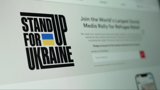 Global Citizen's website to support Ukraine, www.forukraine.com