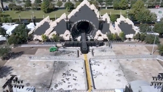 An empty Astroworld stage