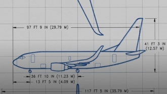 Boeing 737 Max jet diagram