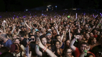 Fans at the 2018 Music Midtown festival