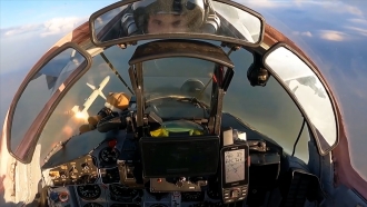 inside of a fighter jet
