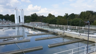City of Jackson's O.B. Curtis Water Treatment Facility's sedimentation basins