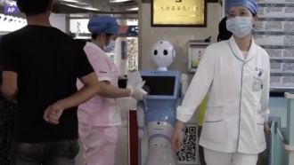 Robots in a hospital