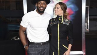 Stephen "tWitch" Boss and Allison Holker arrive at the world premiere of "Flatliners."