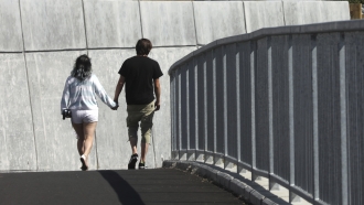 A couple hikes the new extension of the San Francisco Bay Trail.
