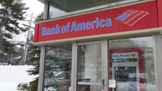 A Bank of America ATM is shown.