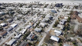 Damage from Hurricane Ian in Florida