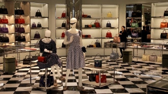 A Prada Boutique in the luxury section of the Westfield Mall in Santa Clara