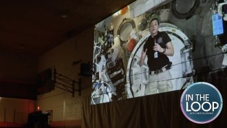 First Native American woman in space talks to reservation's students