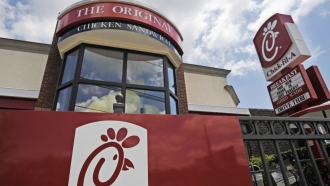 A Chick-fil-A location is shown.