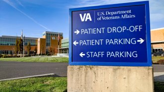 Exterior of a Veterans Affairs hospital.