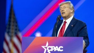 Former President Donald Trump speaks at the Conservative Political Action Conference, CPAC 2023.
