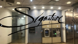A branch of Signature Bank in New York.